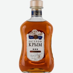 КОНЬЯК Российский трехлетний  Остров Крым , 0,5л