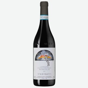 Вино Langhe Nebbiolo, Trediberri, 0.75 л.