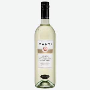 Вино Chardonnay Medium Sweet, Canti, 0.75 л.