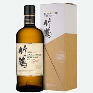 Виски Taketsuru Pure Malt в подарочной упаковке, Nikka, 0.7 л.