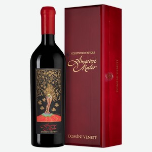Вино Amarone della Valpolicella Classico Riserva Mater в подарочной упаковке, Domini Veneti, 0.75 л.