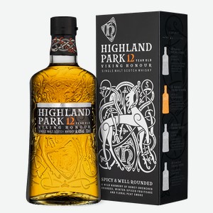 Виски Highland Park 12 Years Old в подарочной упаковке 0.7 л.