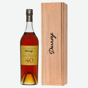 Арманьяк Les Grands Assemblages 40 Ans d Age Bas-Armagnac в подарочной упаковке, Darroze, 0.7 л.