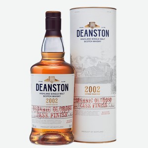 Виски Deanston 2002 Organic Oloroso Cask Finish в подарочной упаковке 0.7 л.