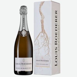 Шампанское Blanc de Blancs Brut в подарочной упаковке, Louis Roederer, 0.75 л.