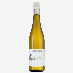 Вино Hans Baer Riesling, Weinkellerei Hechtsheim, 0.75 л.