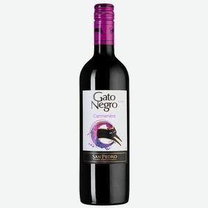 Вино Gato Negro Carmenere, Vina San Pedro, 0.75 л.