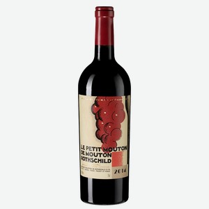 Вино Le Petit Mouton de Mouton Rothschild, Chateau Mouton Rothschild, 0.75 л.