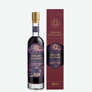 Настойка ягодная сладкая Онегин Gourmet Черная смородина в подарочной упаковке, 0.2 л