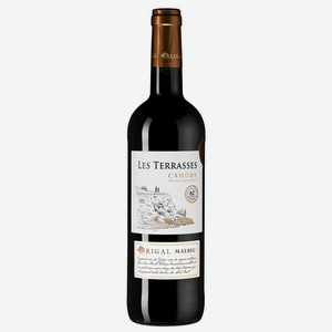 Вино Cahors Les Terrasses Malbec, Rigal, 0.75 л.