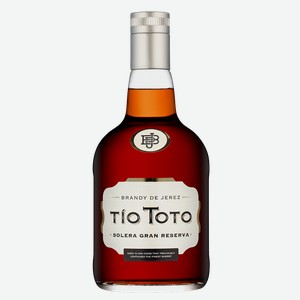 Бренди Тio Toto Brandy De Jerez Solera Gran Reserva, Jose Estevez, 0.7 л.