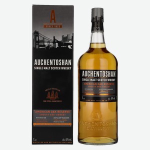 Виски Auchentoshan American Oak Single Malt Scotch Whisky (gift box) 40% 1 л.