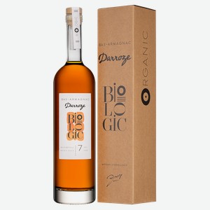 Арманьяк Bas-Armagnac Darroze Biologic 7 Ans d Age в подарочной упаковке 0.7 л.