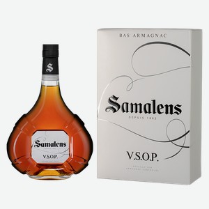 Арманьяк Samalens Bas Armagnac VSOP в подарочной упаковке 0.7 л.