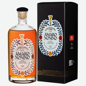 Ликер Quintessentia Amaro в подарочной упаковке, Nonino, 0.7 л.