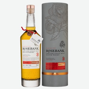 Виски Rosebank Aged 30 Years в подарочной упаковке, Rosebank Distillery, 0.7 л.