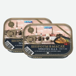 Шпроты в масле из балтийской кильки Барс 100 г