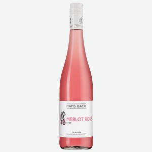Вино Hans Baer Merlot Rose, Weinkellerei Hechtsheim, 0.75 л.