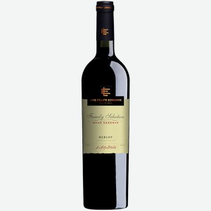 Вино Merlot Family Selection Grand Reserva Colchagua Valley DO Luis Felipe Edwards 14% 0.75 л.