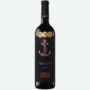 Вино Aduentus Malbec Mendoza Antigal 14.5% 0.75 л.