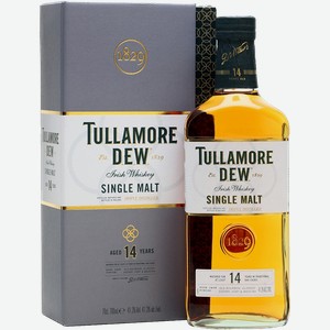 Виски Tullamore Dew 14 Years Old Single Malt Scotch Whisky (gift box) 41.3% 0.7 л.