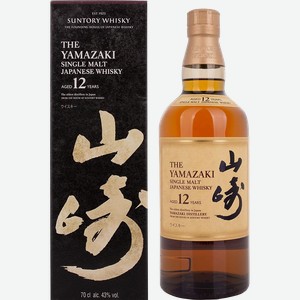 Виски Yamazaki Single Malt Japanese Whisky 12 y.o. (gift box) 43% 0.7 л.