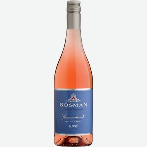 Вино БОСМАН ДЖЕНЕРЕЙШЕН 8 РОУЗ, розовое, сухое, 11.5%, 0.75 л., ЮАР