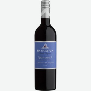 Вино БОСМАН ДЖЕНЕРЕЙШЕН 8 КАБЕРНЕ СОВИНЬОН, красное, сухое, 14%, 0.75л., ЮАР