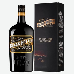 Виски Black Bottle в подарочной упаковке 0.7 л.