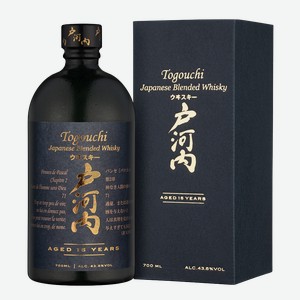 Виски Togouchi 15 years old в подарочной упаковке 0.7 л.