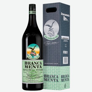Ликер Branca Menta в подарочной упаковке, 3 л., 3 л.