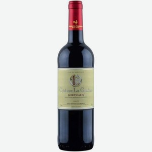 Вино Шато Ля Гутер AOC BORDEAUX Красное Сухое 0.75л