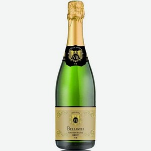Вино Игристое Беллавита Белое БРЮТ 0.75л