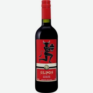 Вино Силинос Красное Сухое 0.75л