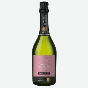 Креман де Лиму Эксперт Клаб АОС Вино Игристе Розовое Брют 0.75л