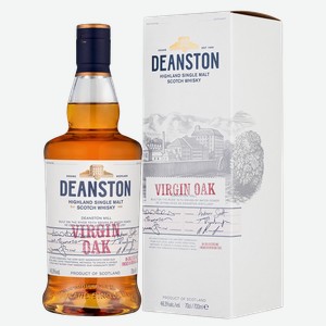 Виски Deanston Virgin Oak в подарочной упаковке 0.7 л.