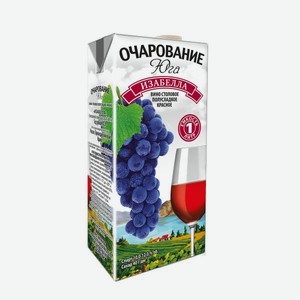 Вино Очарование Юга ИЗАБЕЛЛА Красное Полусладкое 1 л