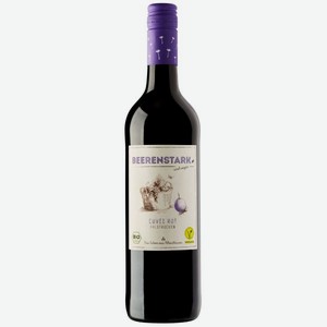 Вино Бееренстарк унд Веган Кюве RHEINHESSEN BIO Красное Полусухое 0.75л