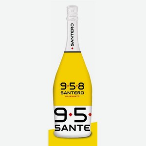 958 Сантеро Миллезимато ПОП АРТ EXTRA DRY DOC PIEMONTE Вино Игристое Белое Сухое 1.5л