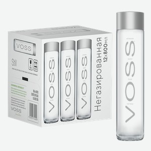 Вода негазированная VOSS (12 шт.), 0.8 л.