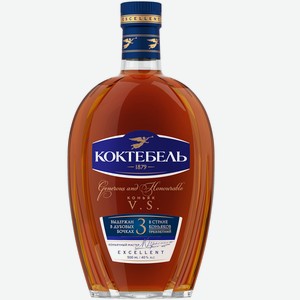 Коньяк Коктебель трехлетний 40% 0,5л