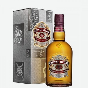 Виски Чивас Ригал шотландский купажированный 12 лет 40% 0,5л п/у