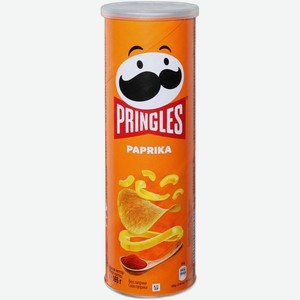 Чипсы картофельные Pringles Паприка, 165гр контейнер