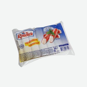Крабовые палочки  Крабия  имитация зам. кп-80 Санта-Бремор 200гр