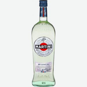 Ароматиз. виноградосод.напиток из виногр. сладкий белый Мартини Бьянко (15%) 1 л, Италия