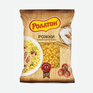 Макаронные изделия Роллтон Рожки в/с, 400г