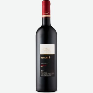 Вино  Бен Ами  Мерло, 2016, 2016, 750 мл, Красное, Сухое