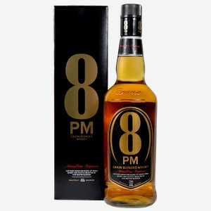 Виски Radico Khaitan 8 PM Grain Blended Whisky (gift box) 40% 0.7 л.
