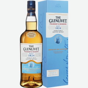 Виски The Glenlivet Founder s Reserve Single Malt Scotch Whisky (gift box) 40% 0.7 л.