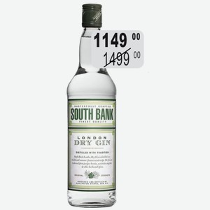 Джин Саут Бэнк Лондон драй 37,5% 0,7л
